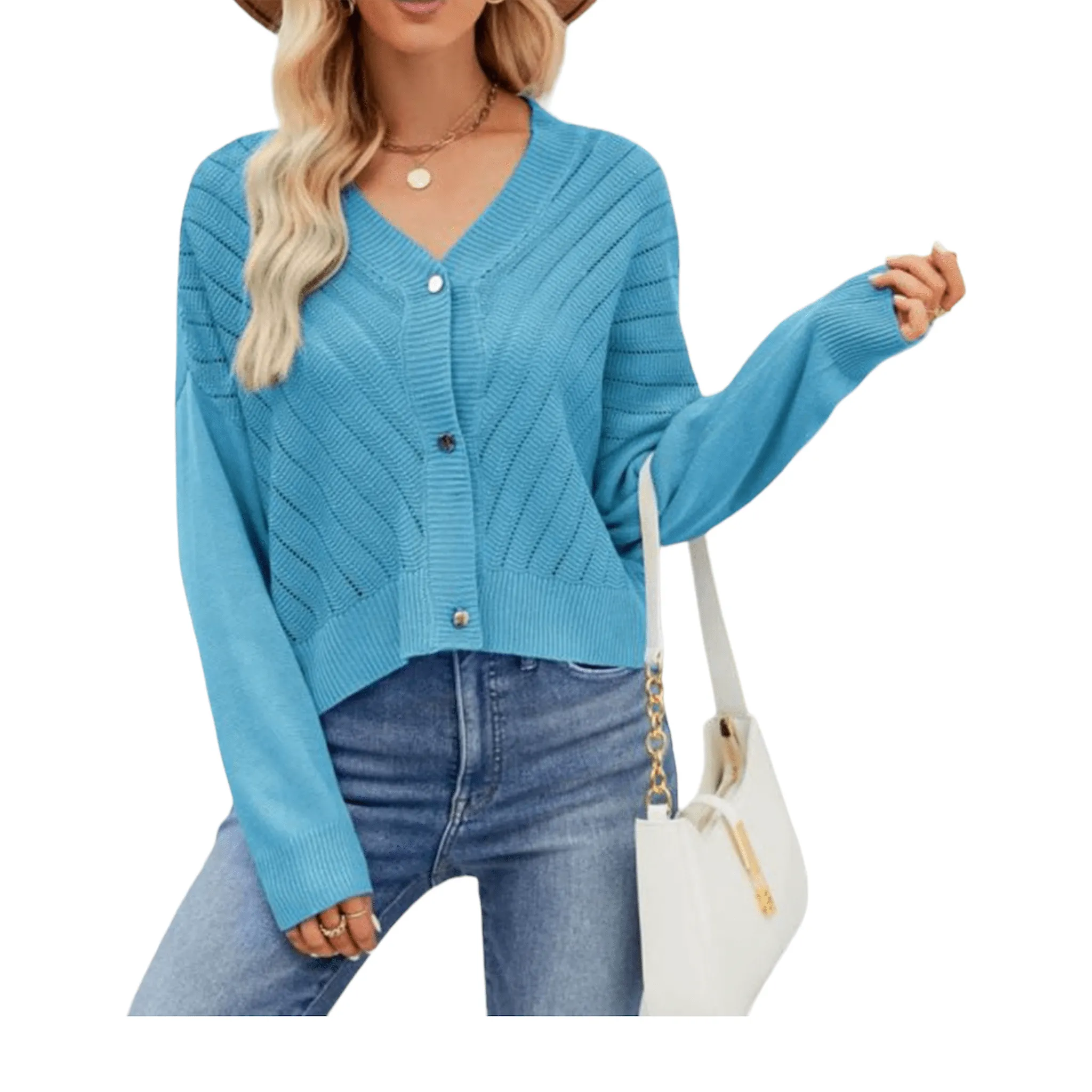 Balmy Days Button-Front Cardigan