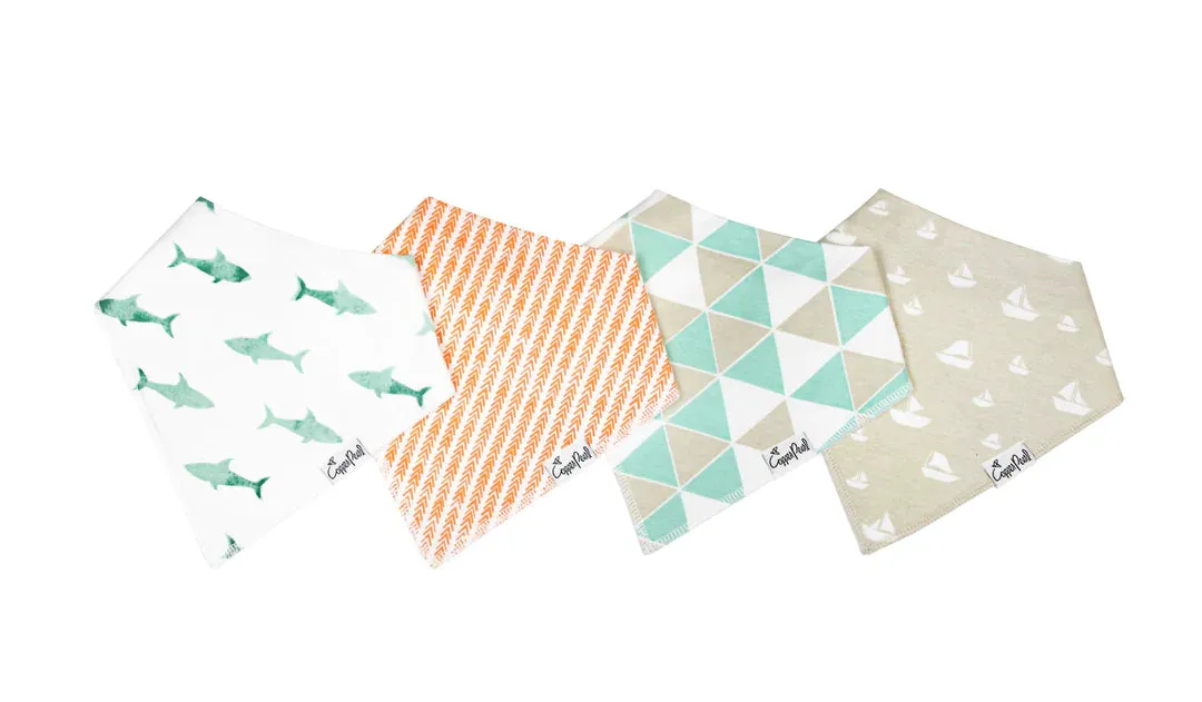 Bandana Bib Set of 4- Pacific