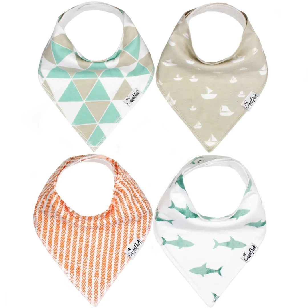 Bandana Bib Set of 4- Pacific