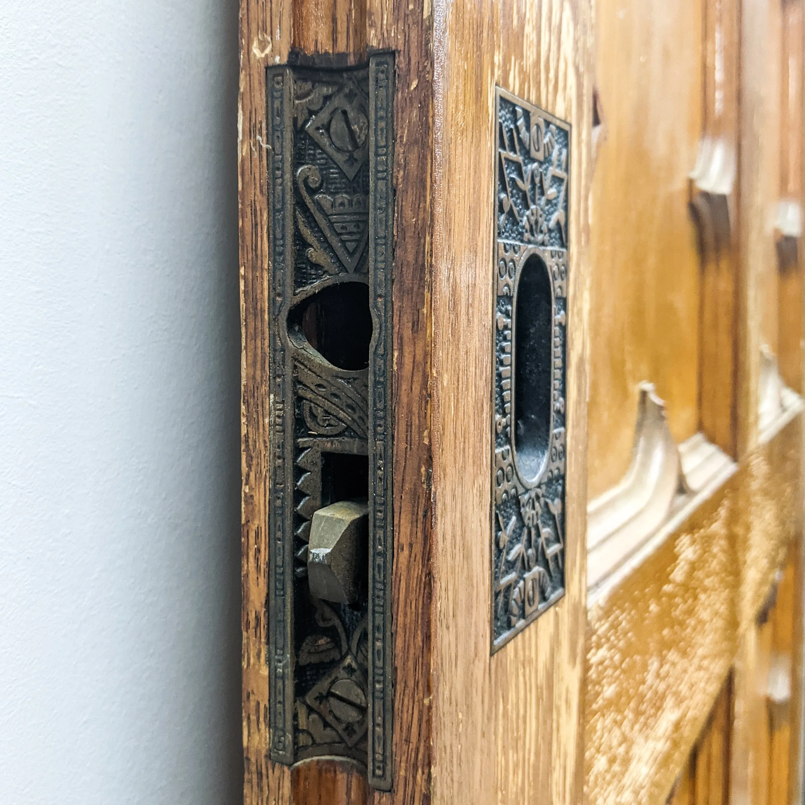 Baroque Style Quarter Folio Pair of Doors