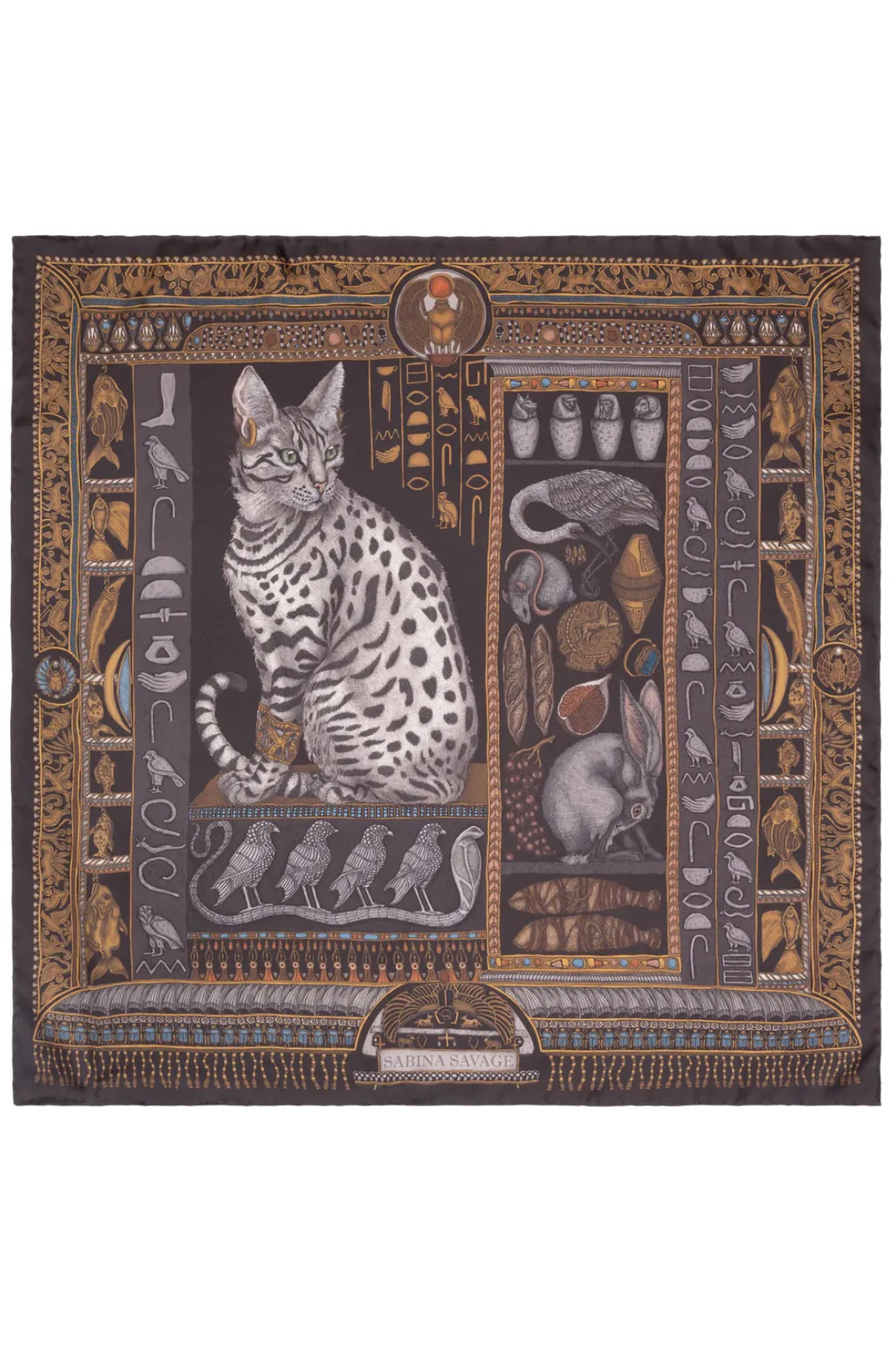 Bastets Bounty- Onyx- Silk Twill
