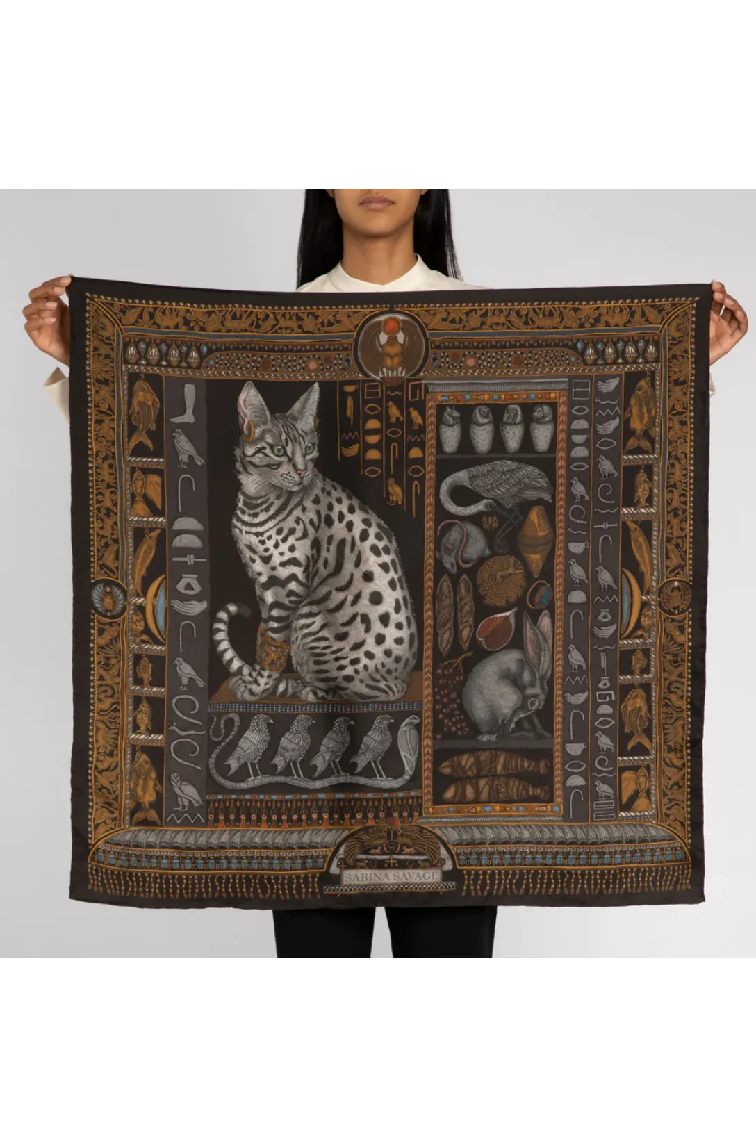 Bastets Bounty- Onyx- Silk Twill