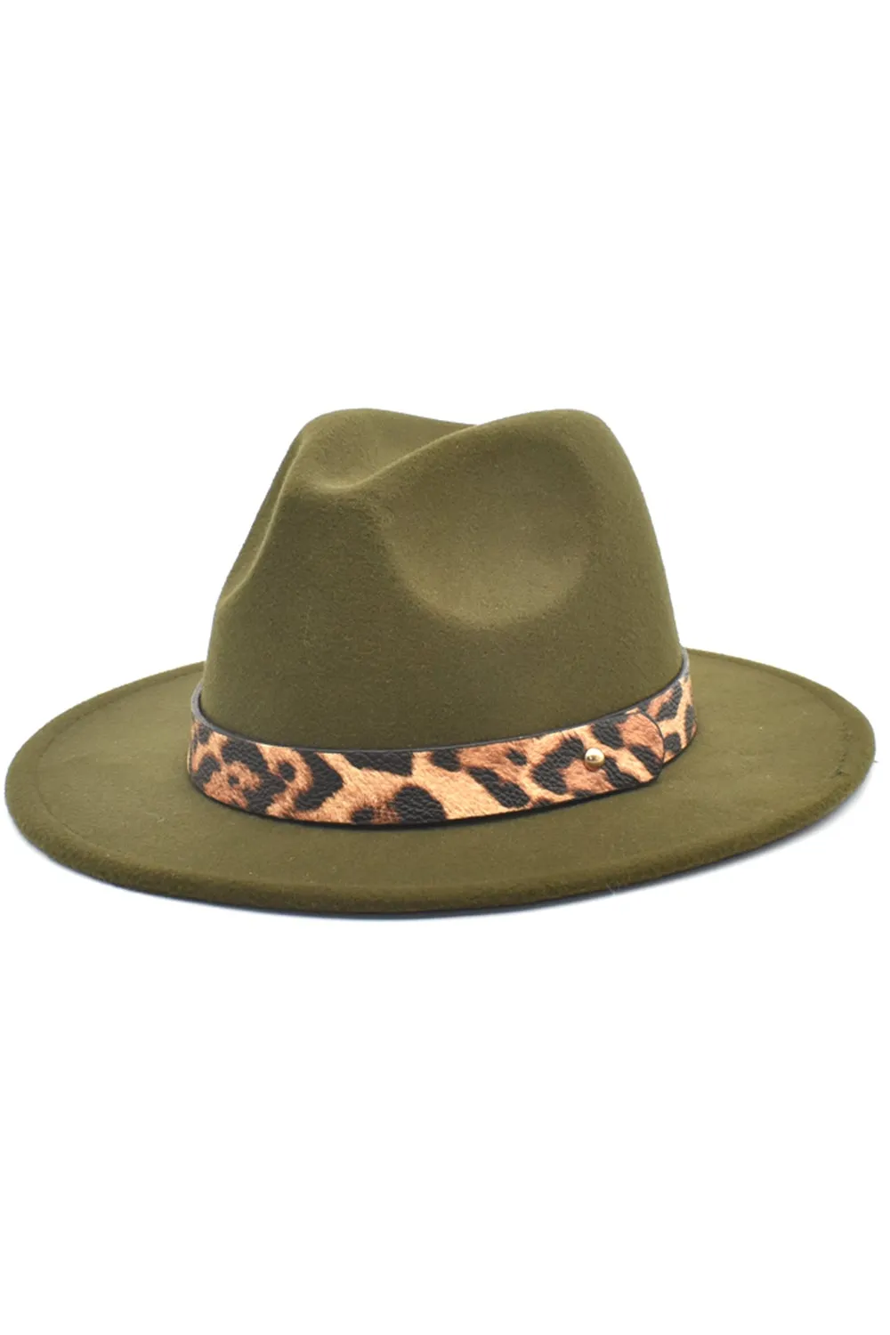 Black Leopard Printed Vintage 1920s Bowler Hat