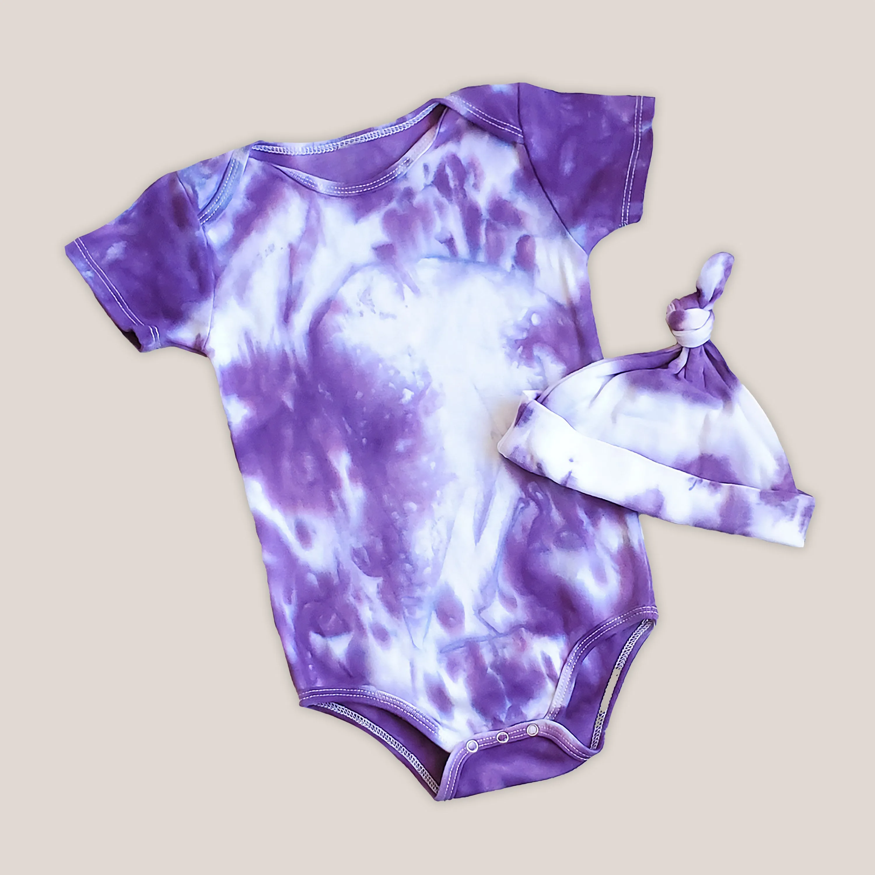Blooming Lotus Organic Tie Dye Baby Set