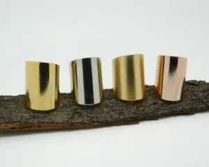 Bold & Chic Wide Tube Ring – Adjustable & Stylish