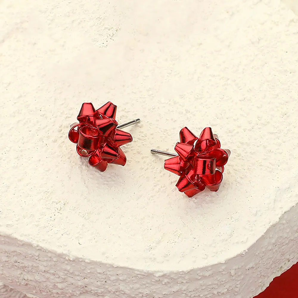 Bow Stud Holiday Earrings | Christmas Bow Earrings | SE1001