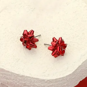 Bow Stud Holiday Earrings | Christmas Bow Earrings | SE1001