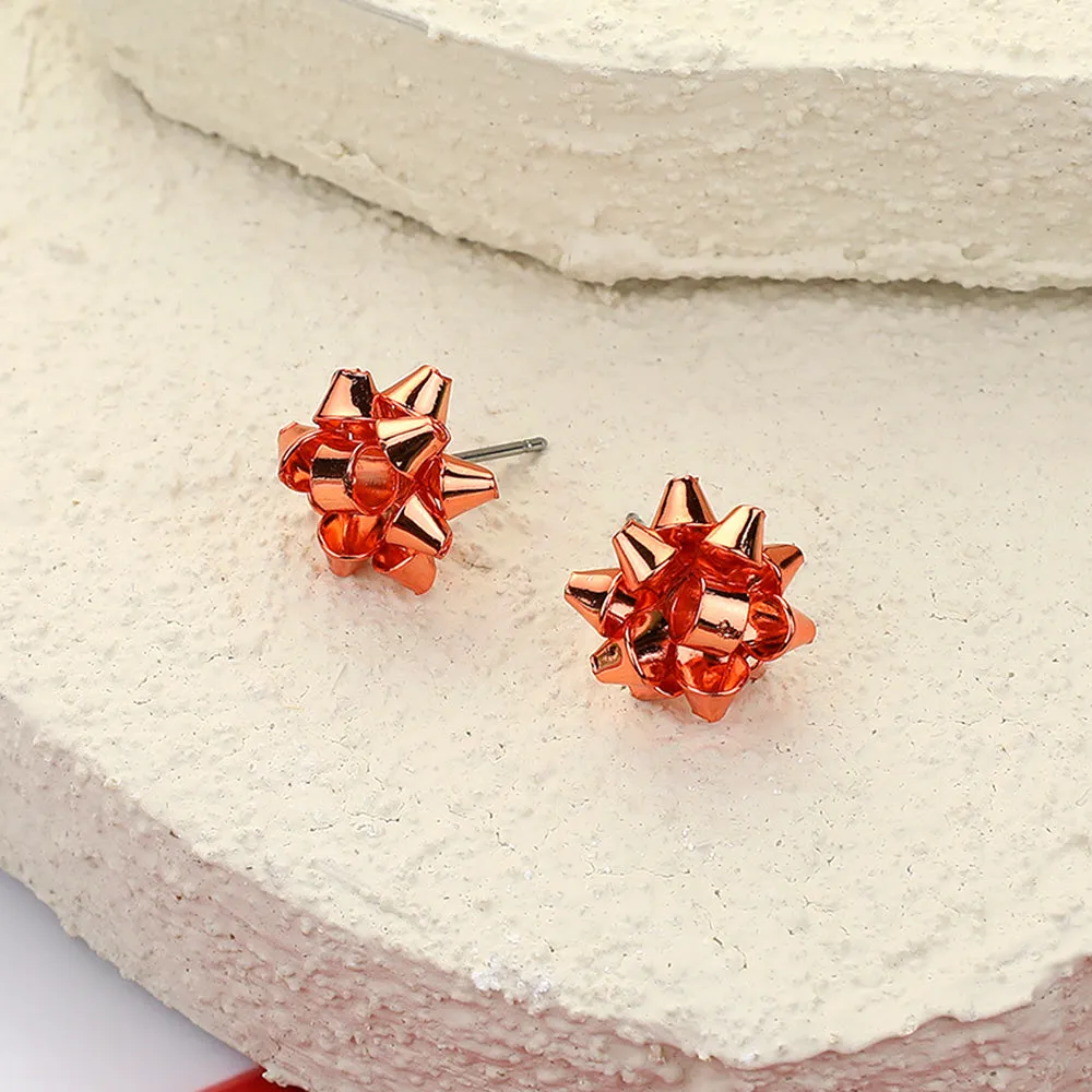 Bow Stud Holiday Earrings | Christmas Bow Earrings | SE1001