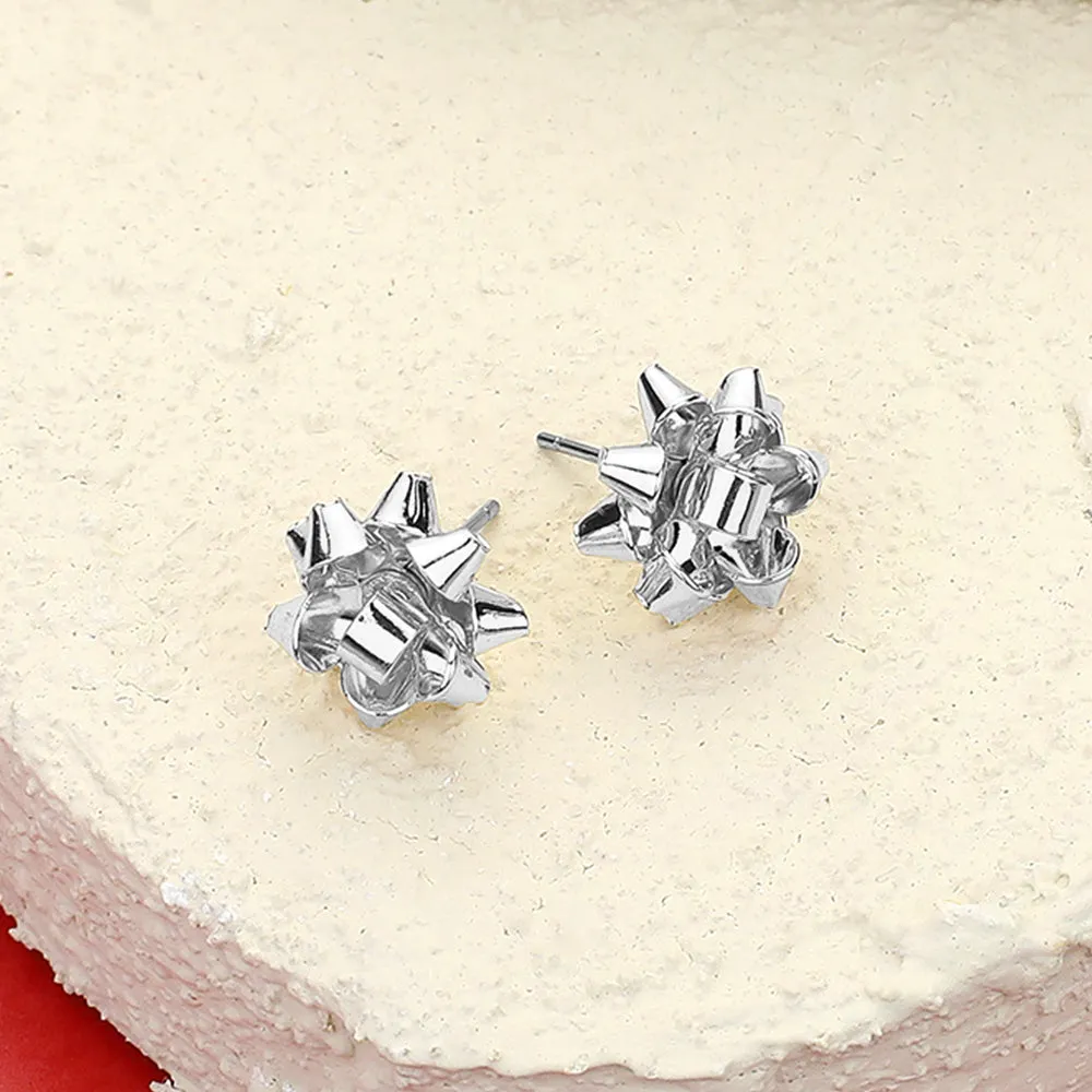 Bow Stud Holiday Earrings | Christmas Bow Earrings | SE1001