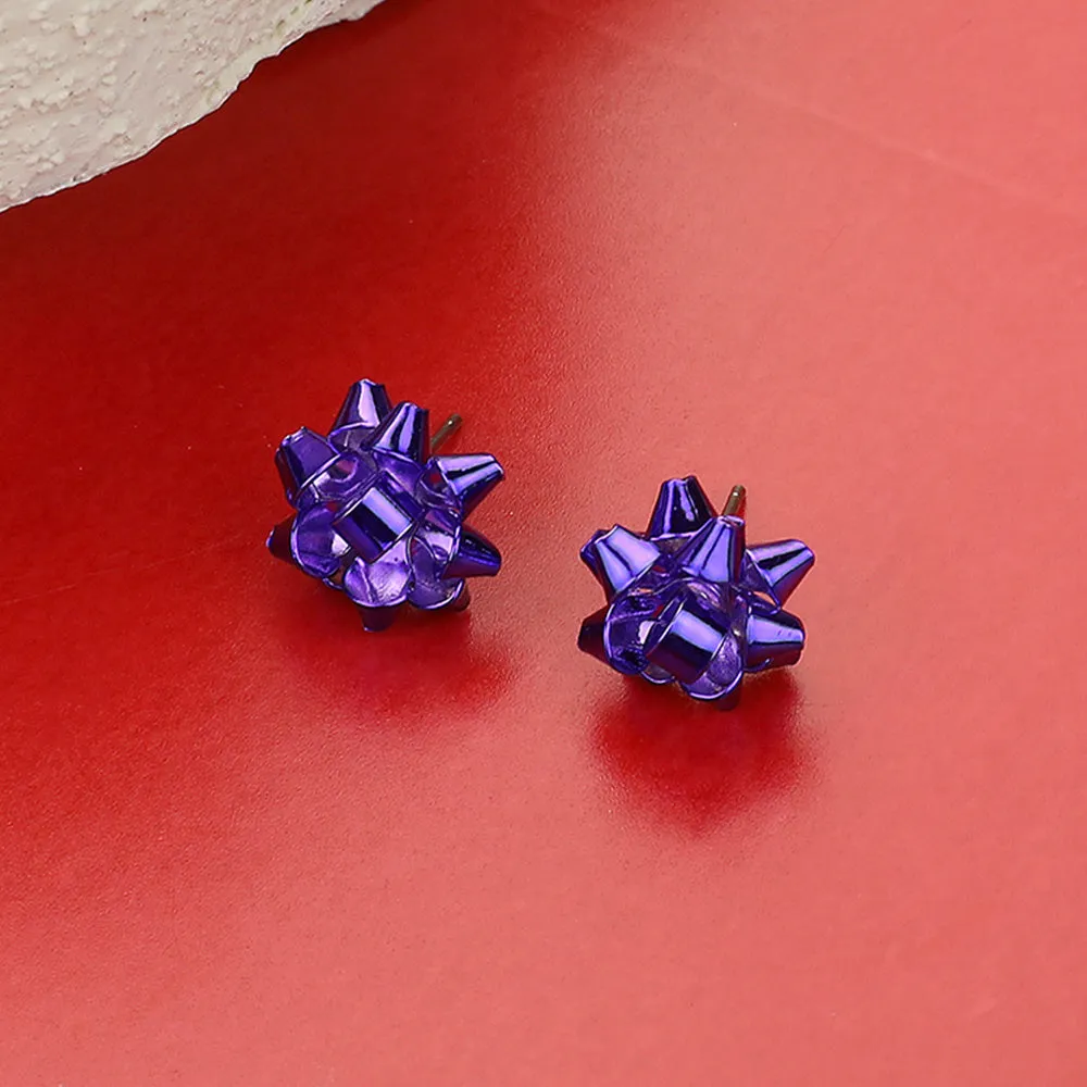 Bow Stud Holiday Earrings | Christmas Bow Earrings | SE1001