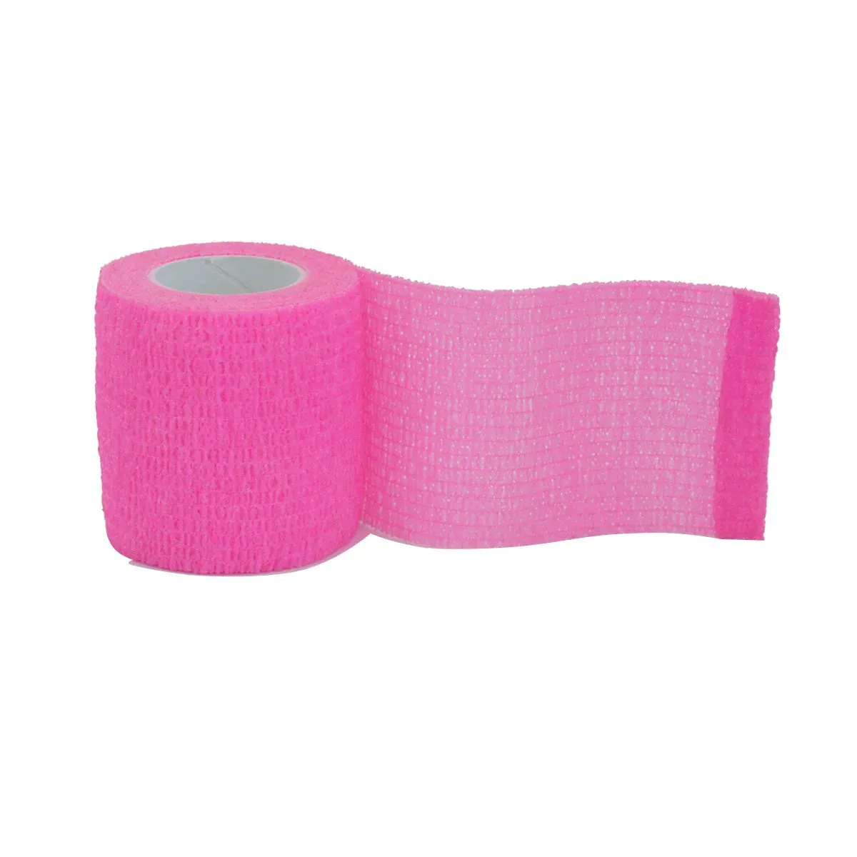 Bright Pink Self-Adhesive Elastic Bandage Wrap Tape for Sports Support