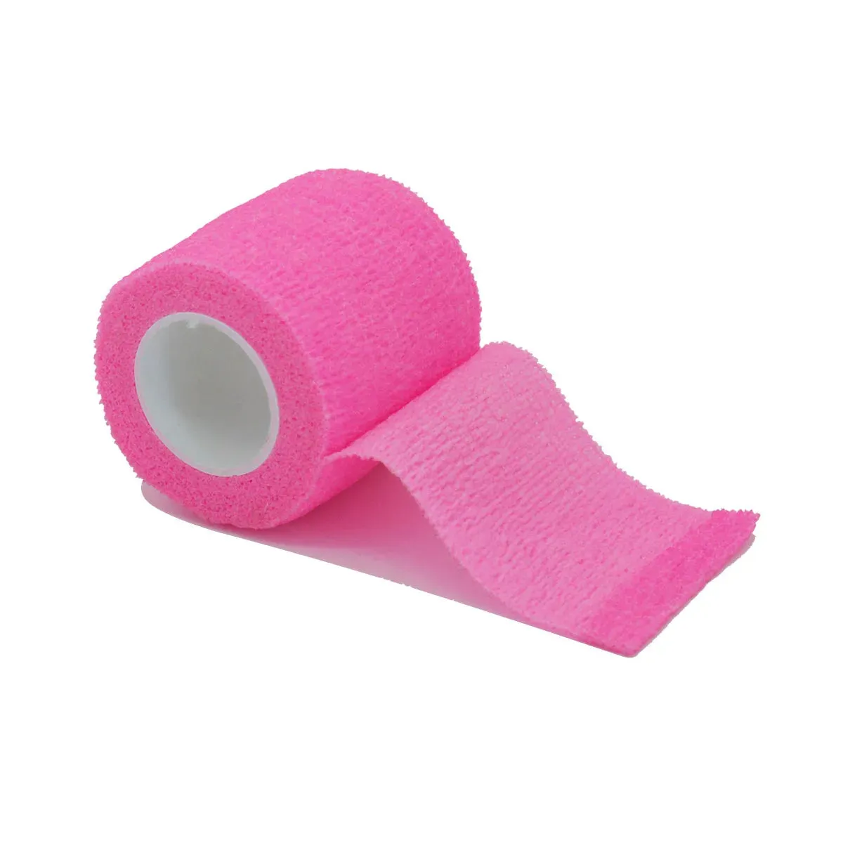 Bright Pink Self-Adhesive Elastic Bandage Wrap Tape for Sports Support
