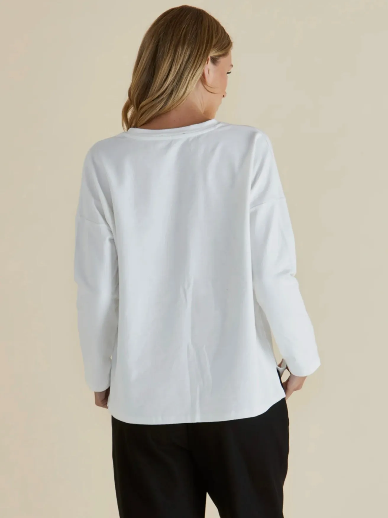 Brixley Long Sleeve Tee - White