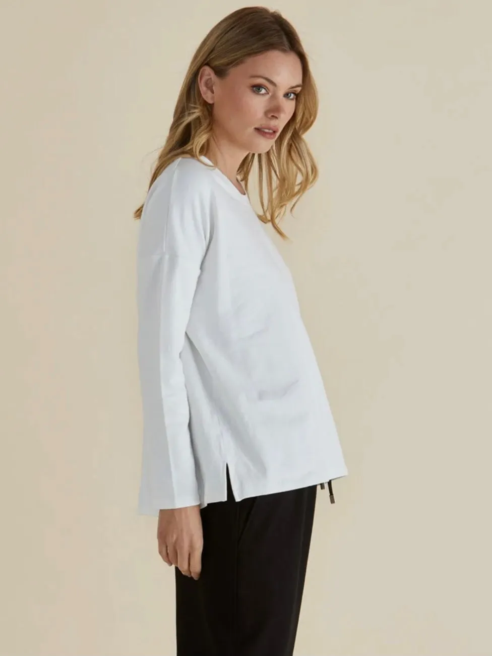 Brixley Long Sleeve Tee - White