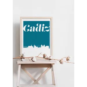 Cadiz Kentucky retro inspired city skyline decor