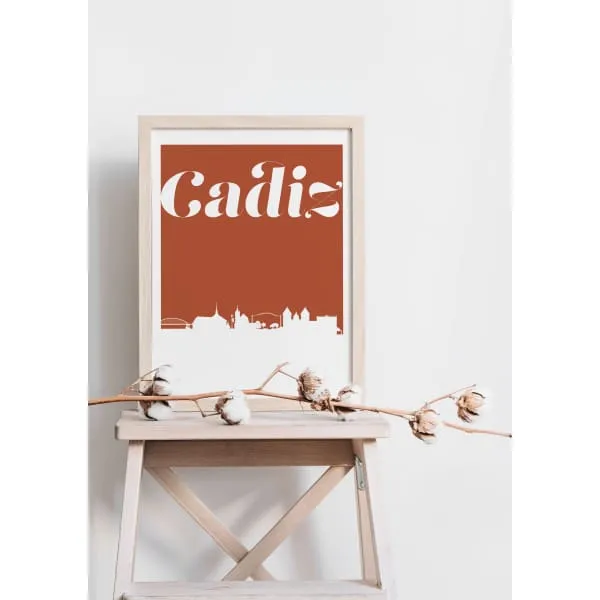 Cadiz Kentucky retro inspired city skyline decor