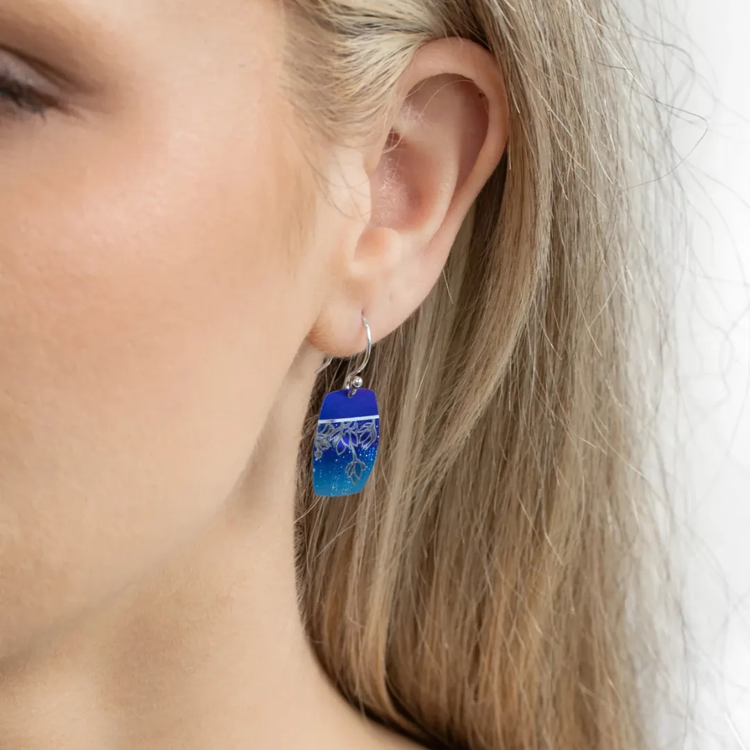 Cari Earrings in Midnight Blue
