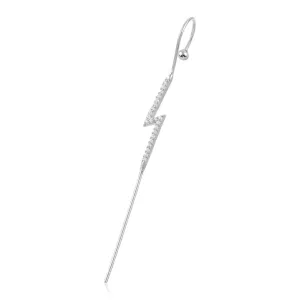 Cartilage Earring with Zirconia in Sterling Silver Trendy Jewelry