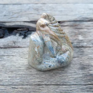 carved stone lady