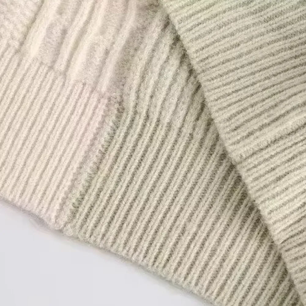 Casual Contrast Deer Plush Sweater