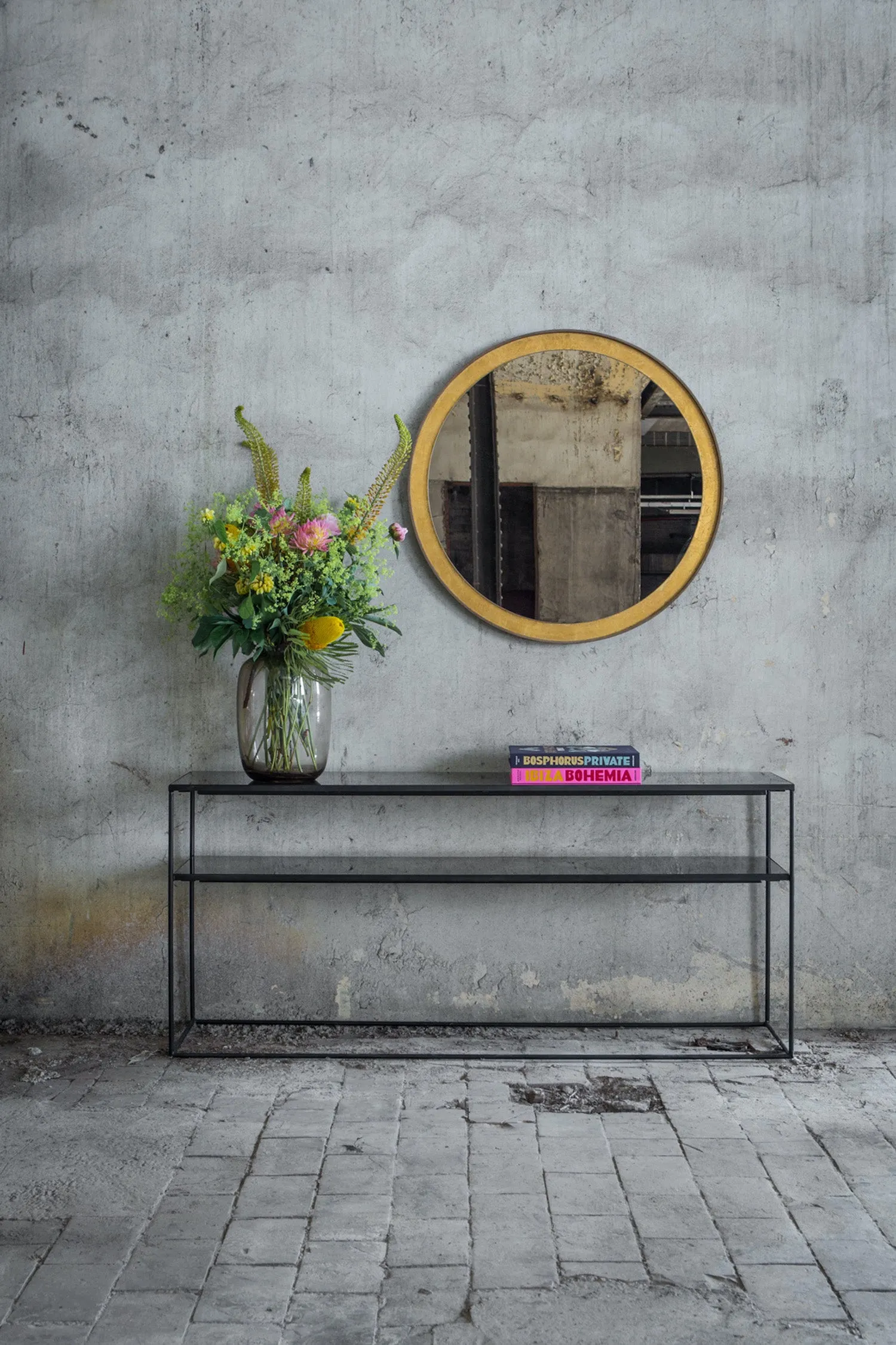 Charcoal Sofa Console
