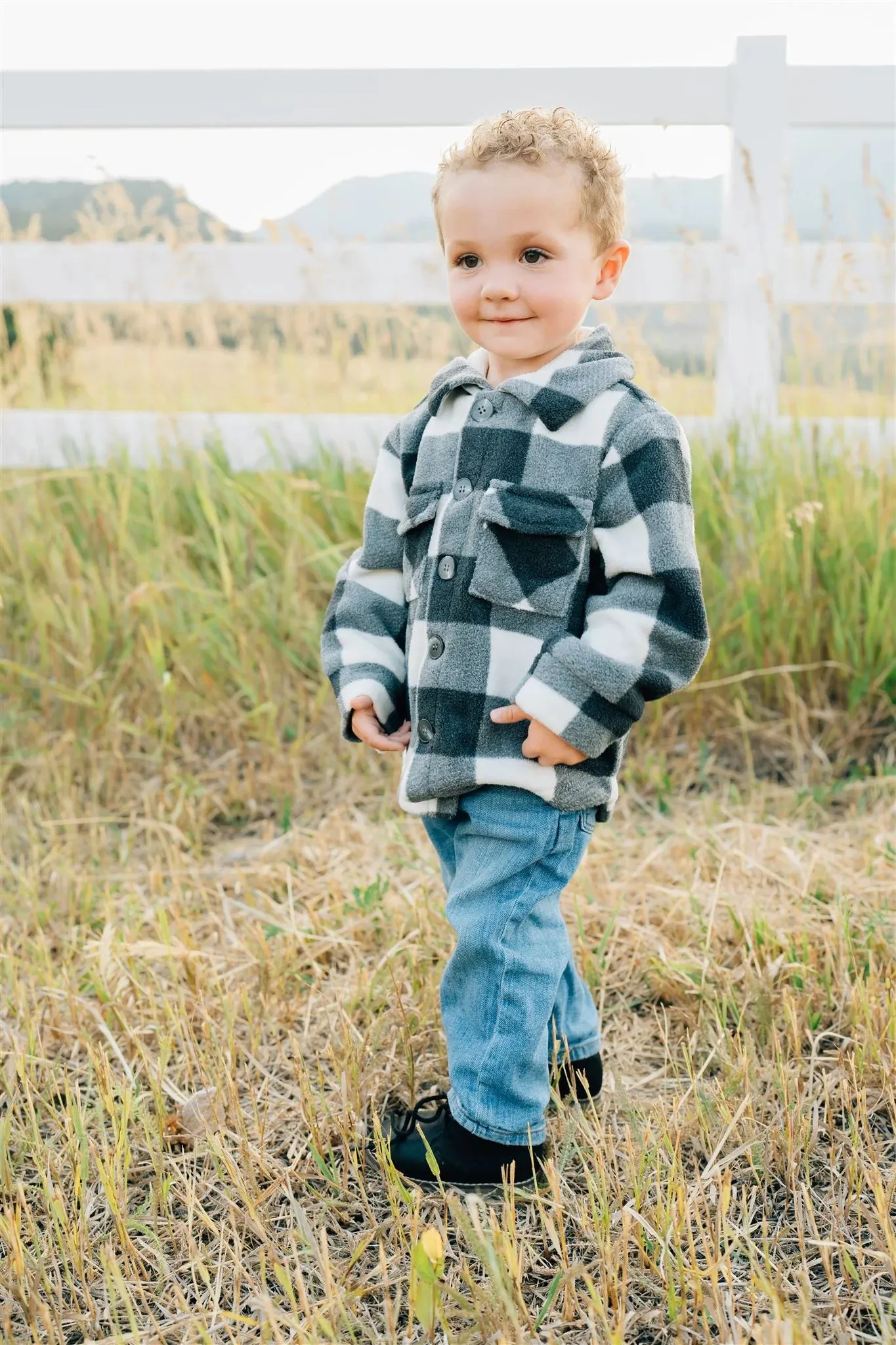Checkered Sherpa Jacket