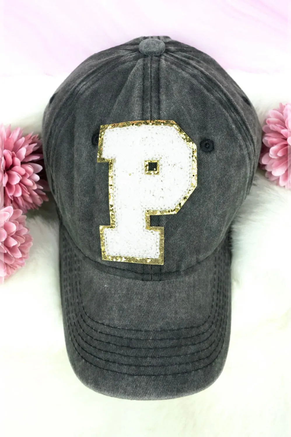 Chenille Initial Hat