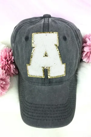 Chenille Initial Hat
