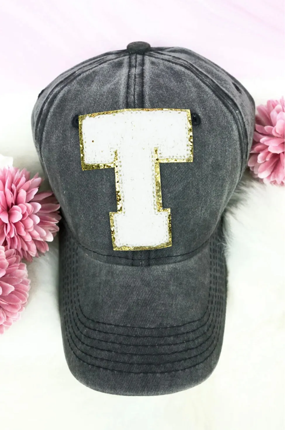 Chenille Initial Hat