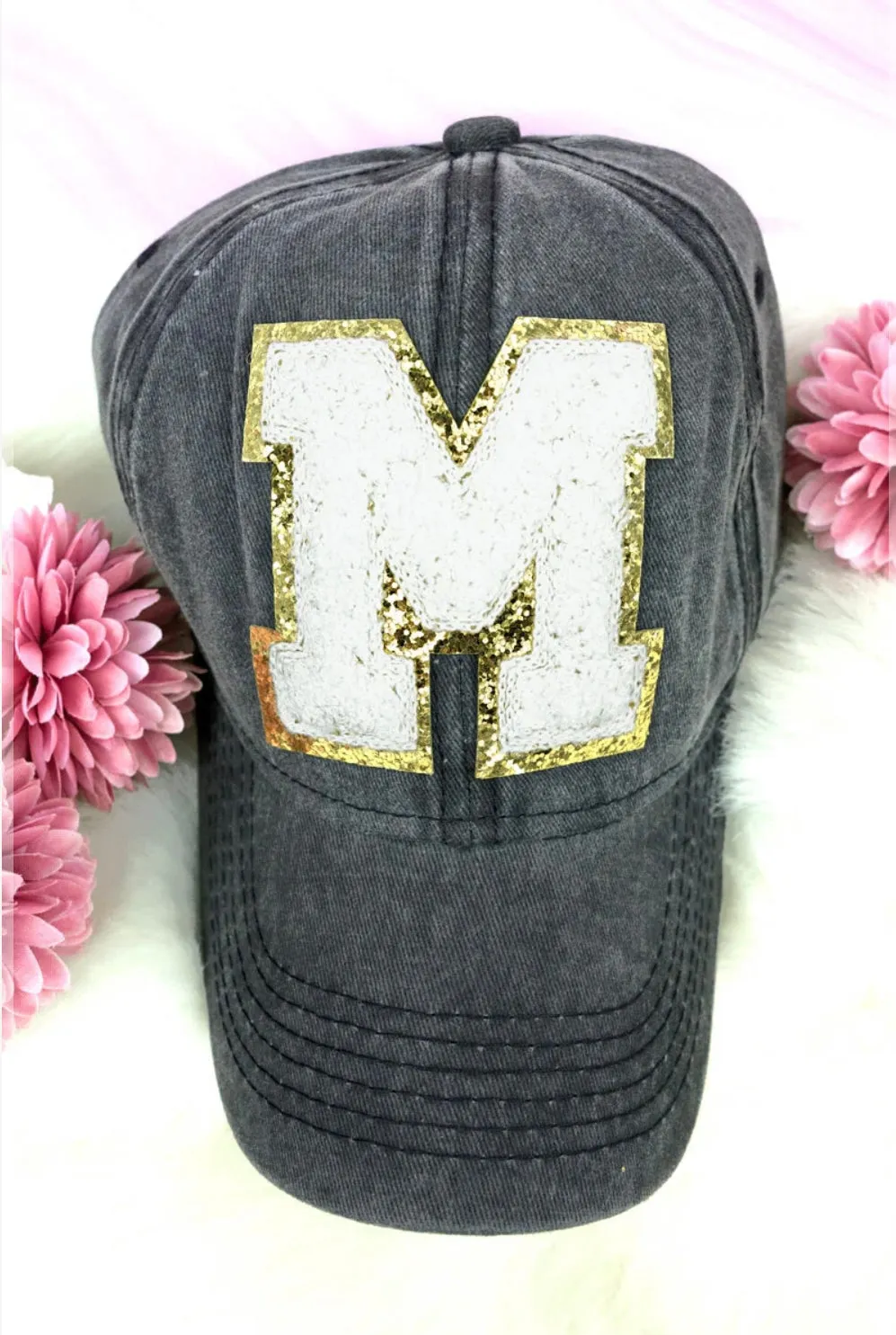 Chenille Initial Hat