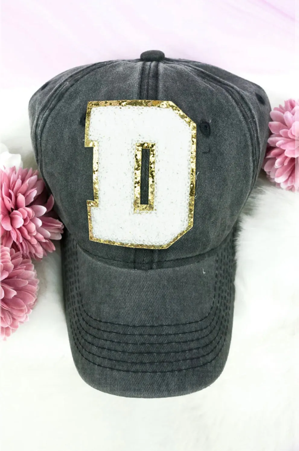 Chenille Initial Hat
