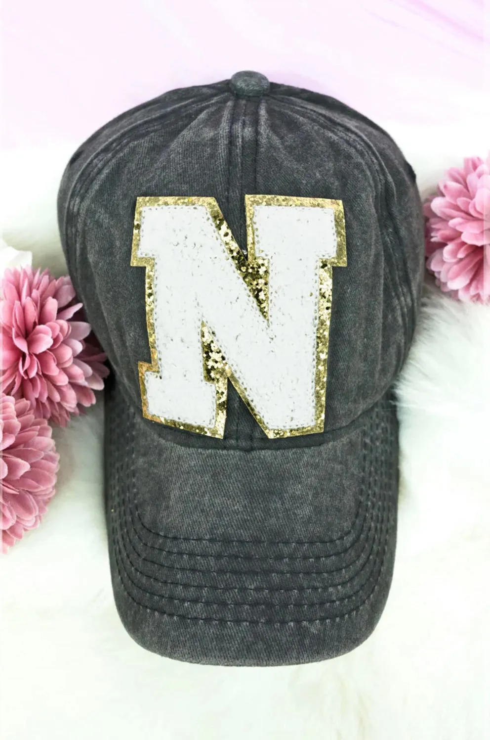 Chenille Initial Hat