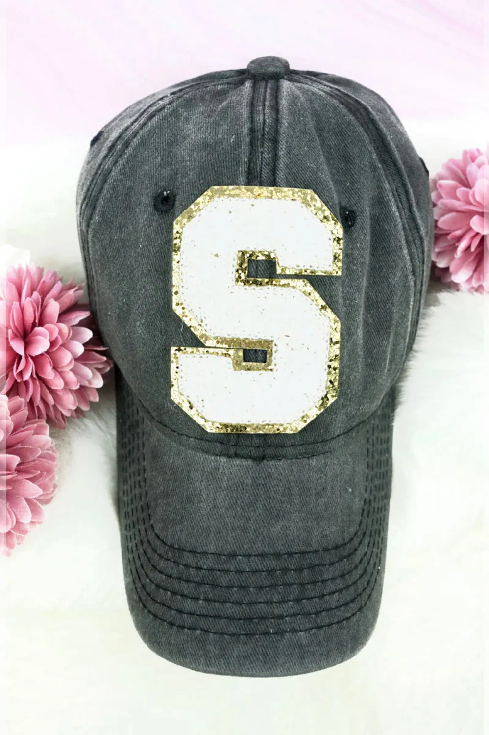 Chenille Initial Hat