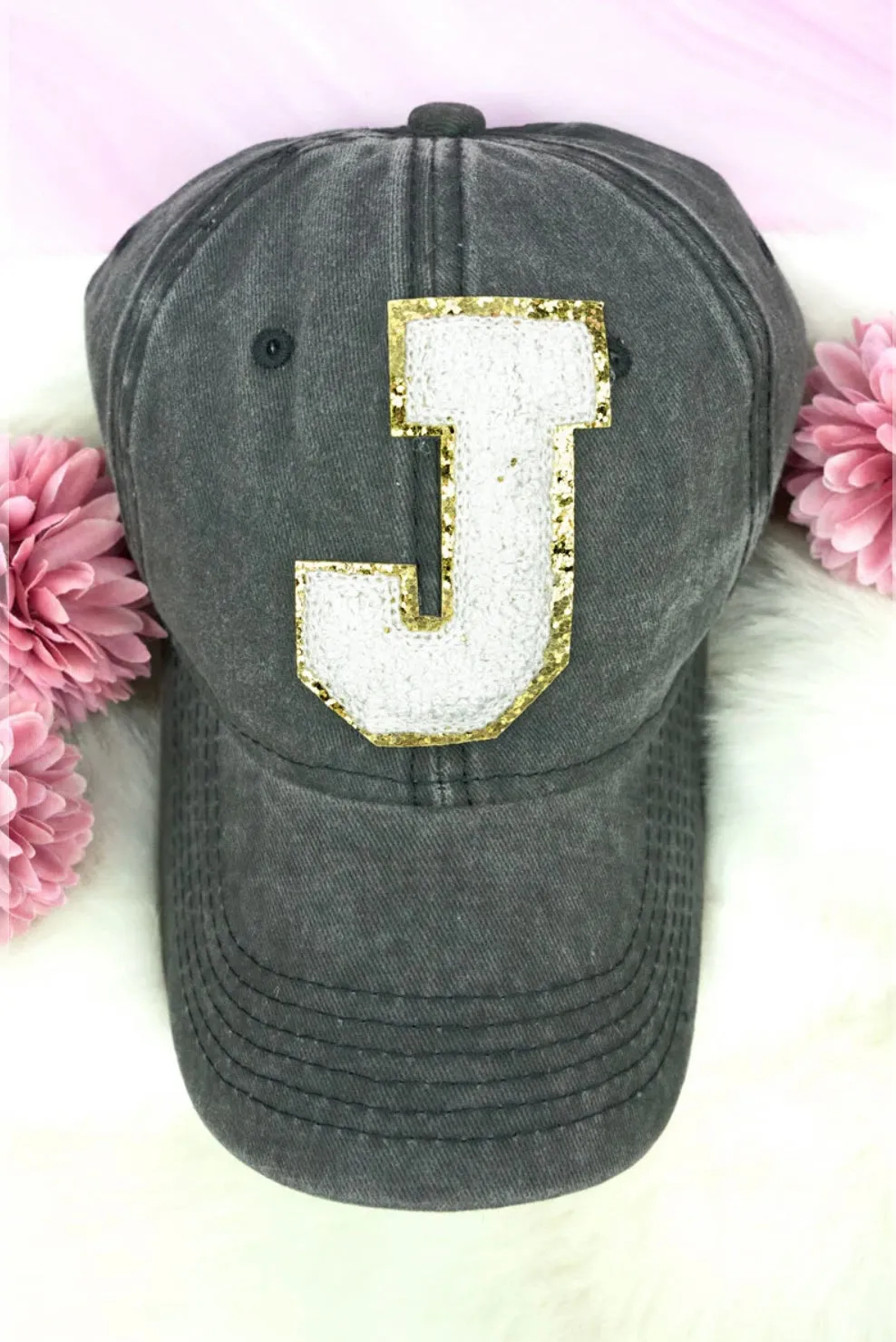 Chenille Initial Hat