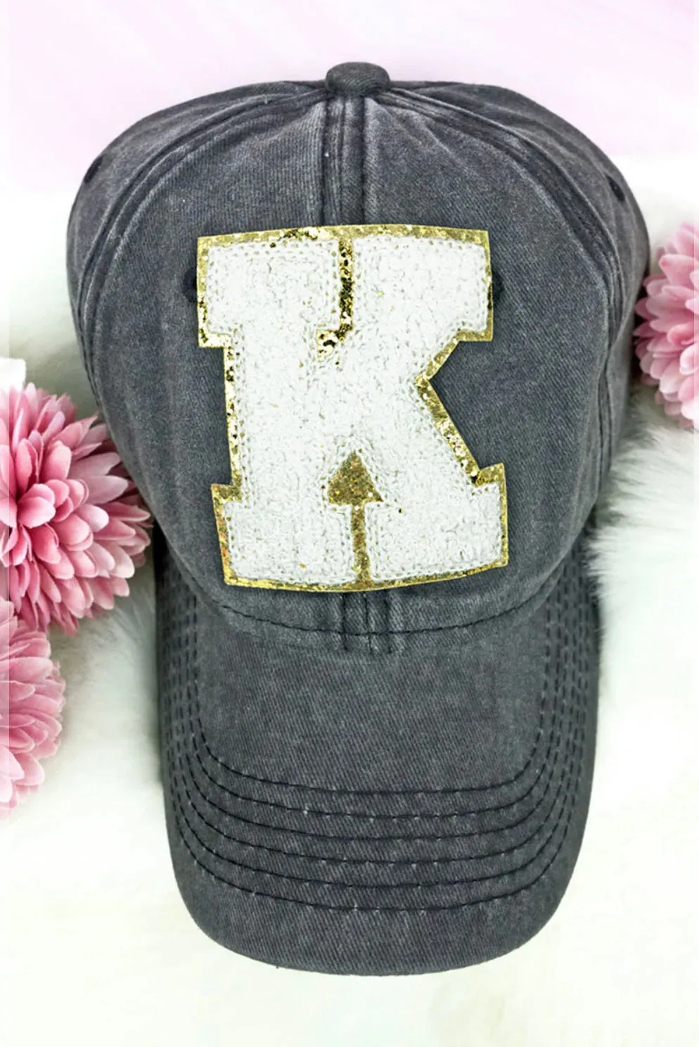 Chenille Initial Hat