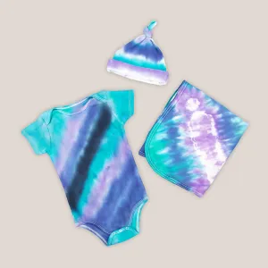 Colorado Dusk Organic Tie Dye Baby Set