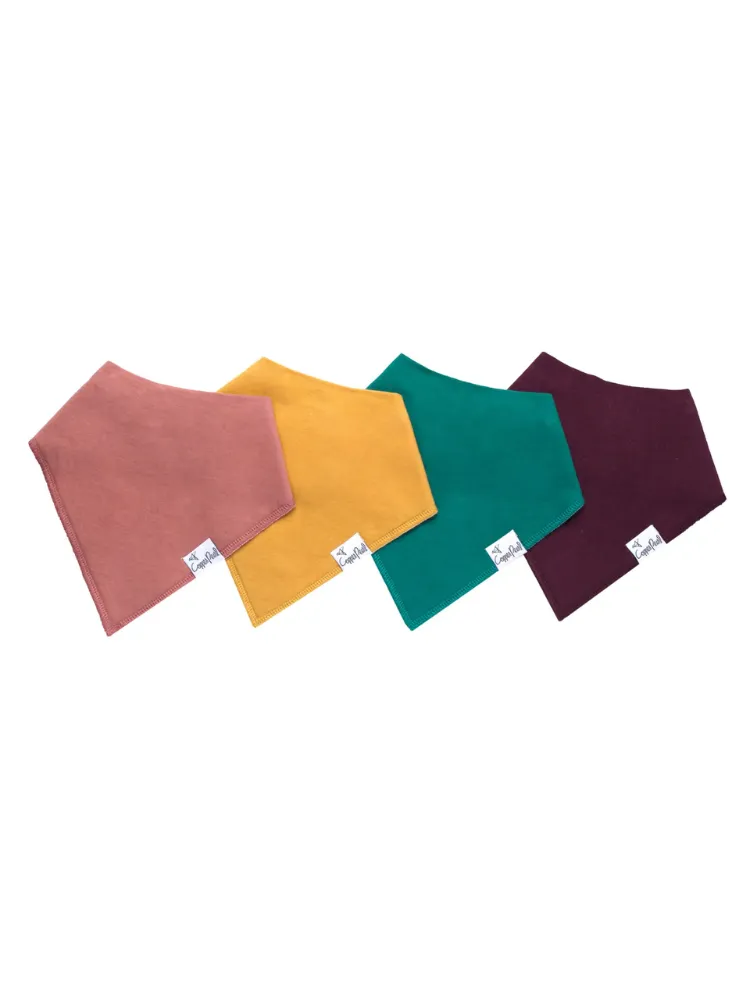 Copper Pearl Bandana Bib Set - Jade