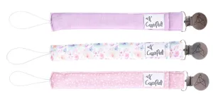 Copper Pearl Binky Clip Set - Bloom