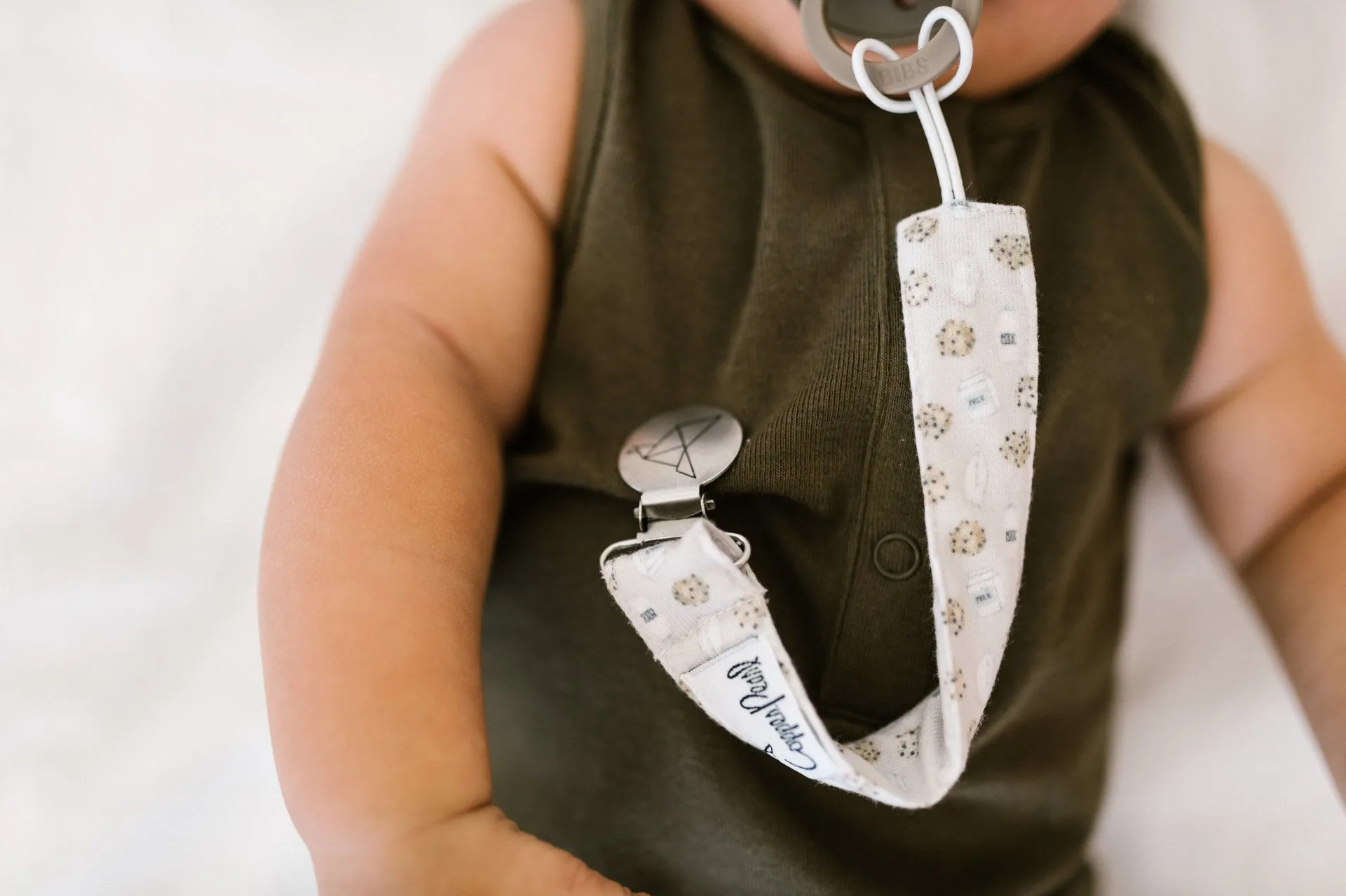 Copper Pearl Binky Clip Set - Chip