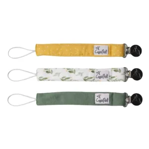 Copper Pearl Binky Clips - Fern