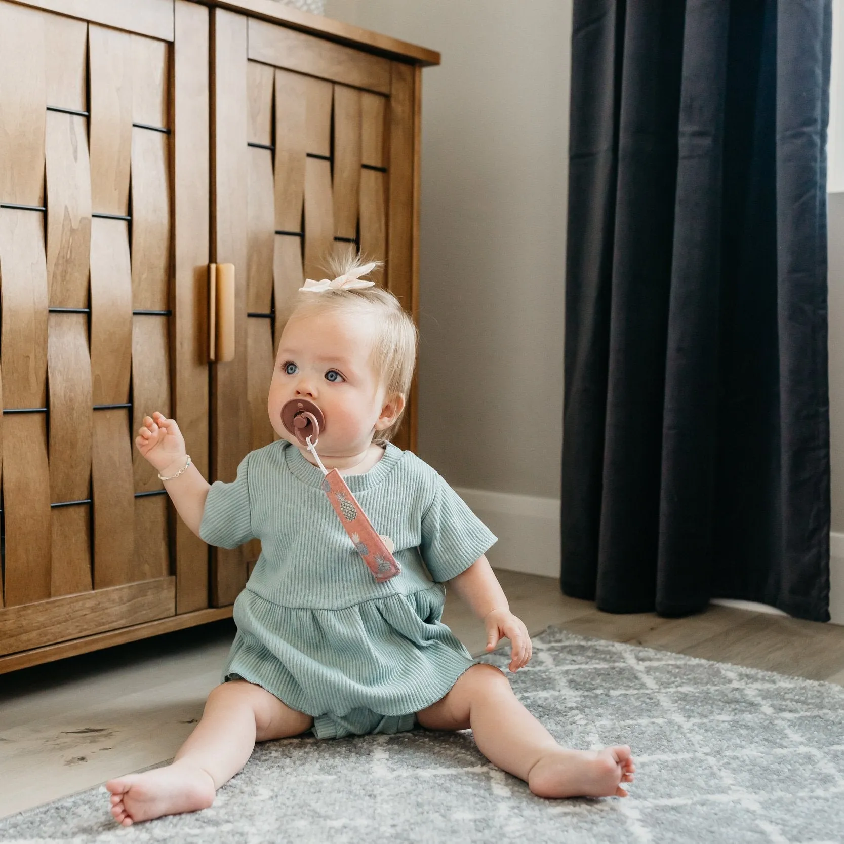 Copper Pearl Binky Clips | Maui