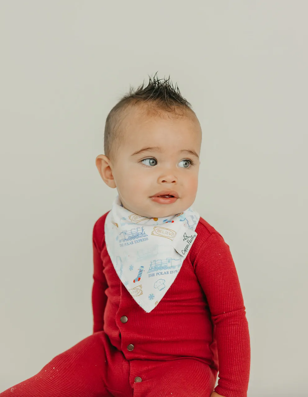 Copper Pearl Christmas Classics Baby Bandana Bib Set (4 Pack)