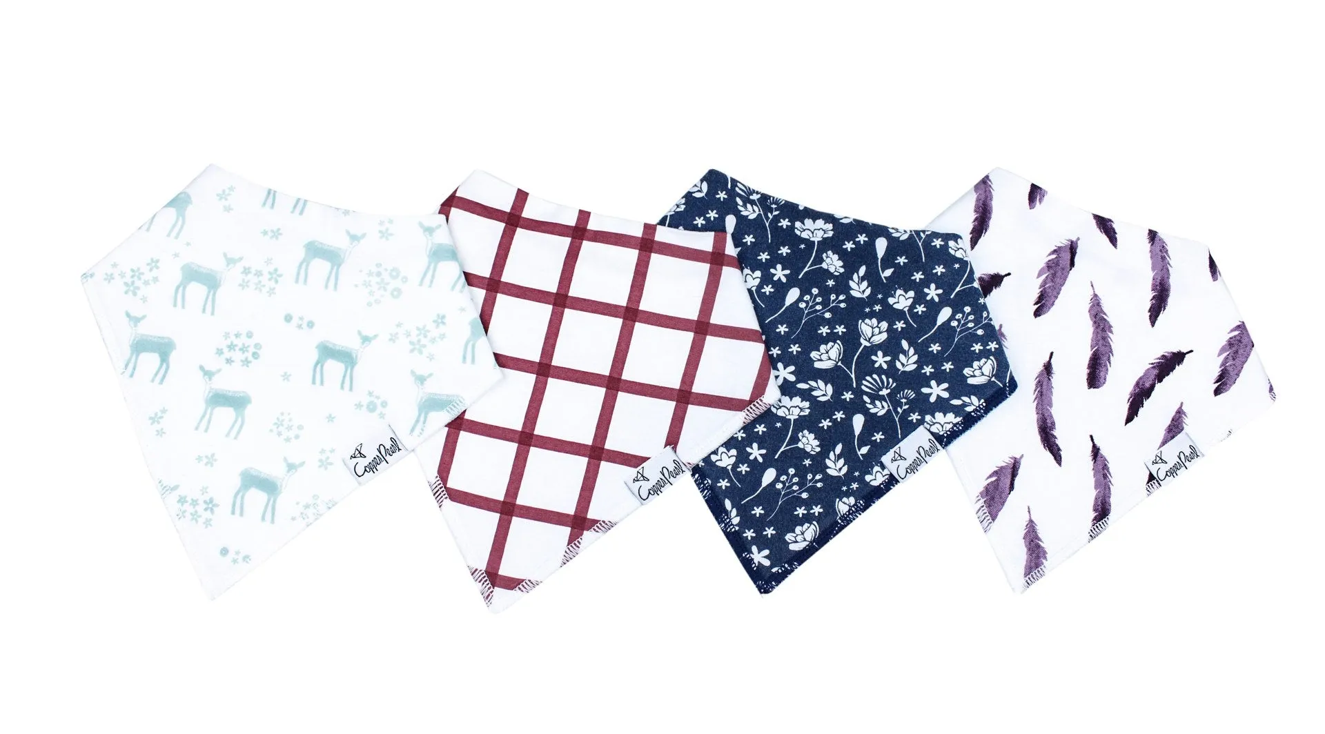 Copper Pearl Fawn Bandana Bib Set