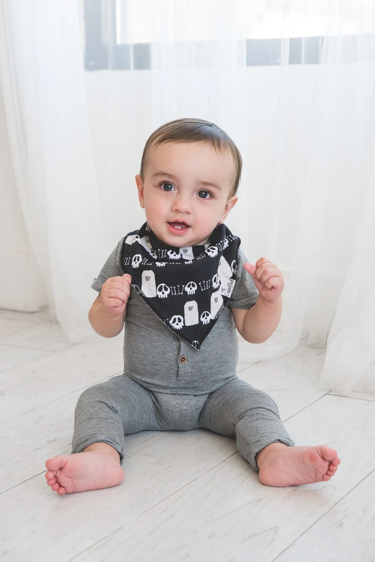 Copper Pearl Haunt Bandana Bib Set