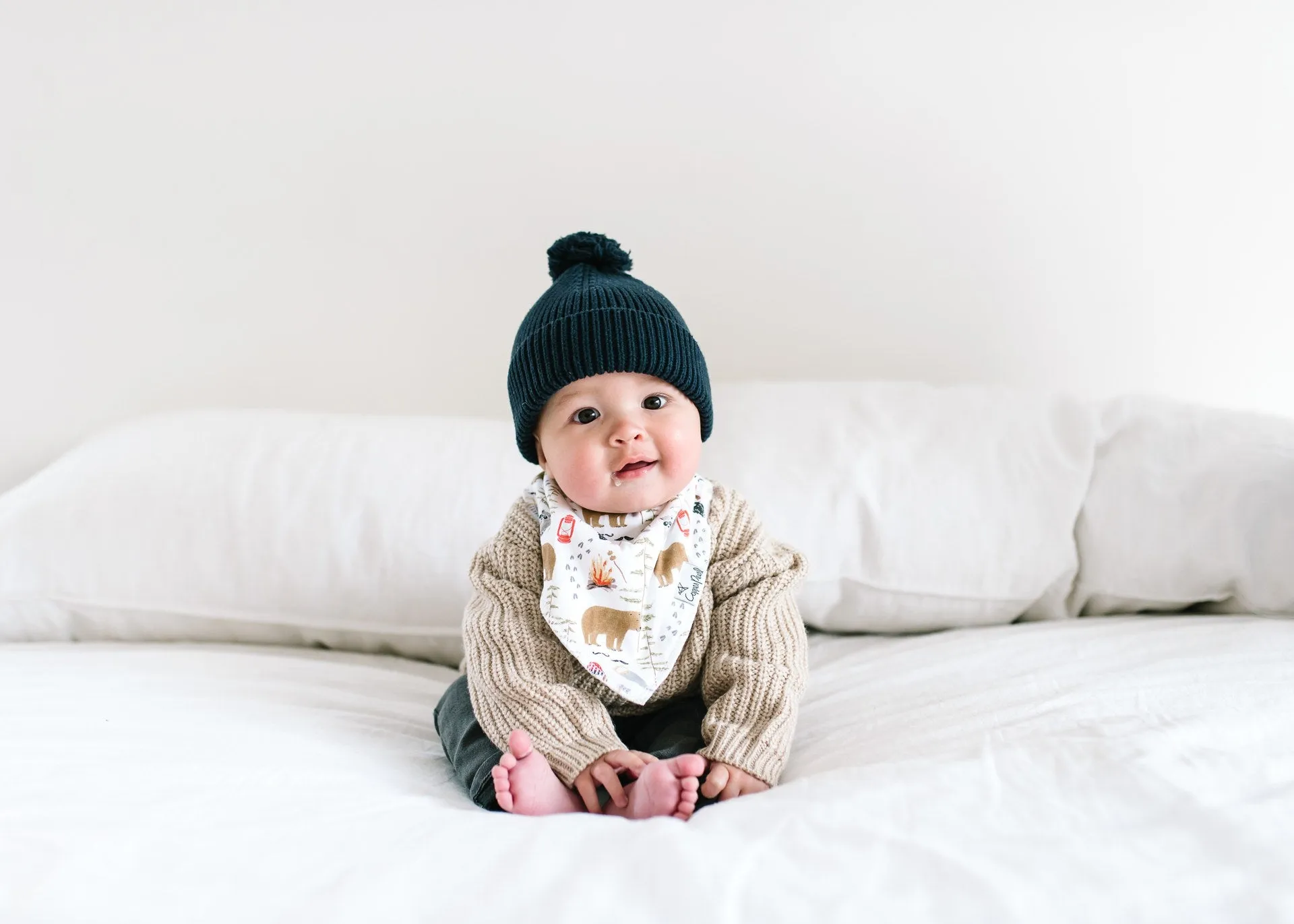 Copper Pearl Lumberjack Bandana Bib Set