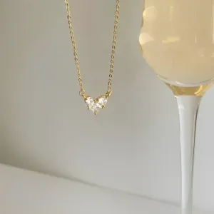 Cordate Shape Pendant With Chain