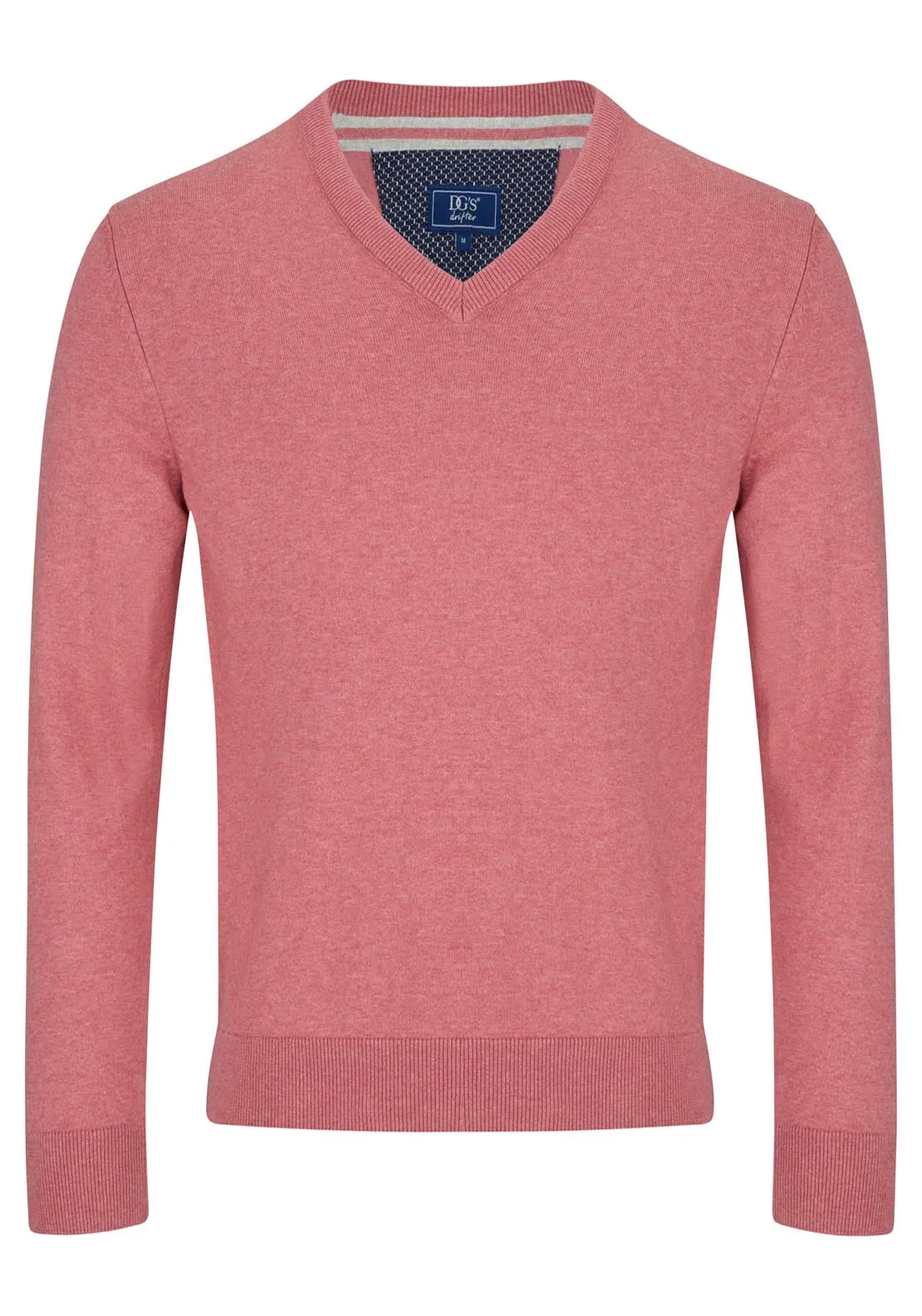 Cotton Crew Neck Sweater - Pink