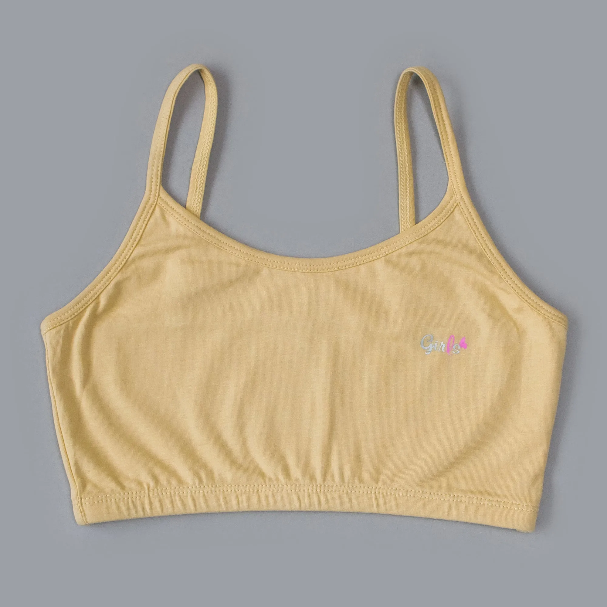 Cotton Spandex Super Soft Training Bra for Girls (Pack of 3)