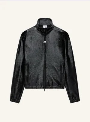 COURRÉGES | Vinyl Logo Patch Zip-up Jacket