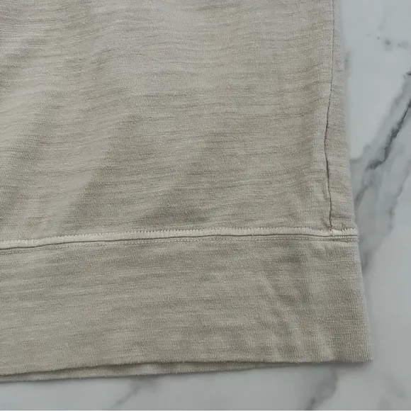 CP Shades Pam French Terry Sweatshirt beige Sz Small coastal minimalist summer